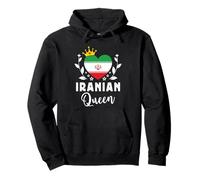 Iranian Queen Iran Flag Proud Iranian Woman Sudadera con Capucha