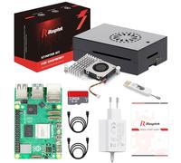 iRasptek Starter Kit For Raspberry Pi 5 8GB RAM - Edición OS-Bookworm de 128GB preinstalada (Caja de Aluminio)