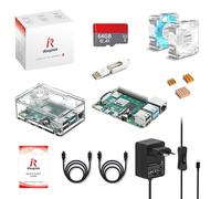 iRasptek Starter Kit For Raspberry Pi4 4B 4GB RAM - Kit Inicio Completo -Edición 64GB SD, Noobs preinstalado