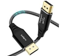 IraXpro Cable DisplayPort,Cable DisplayPort 1.4 8K DisplayPort 1.4 3M,DP a DP,DP 1.4 8K@60Hz,4K@144Hz,32,4 Gbps,HBR3,DSC,G-Sync/FreeSync,para PC,portátil,TV,Monitor de juegos,Tarjeta Gráfica (3M)