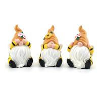 Irayin Gnomo Abeja Decoracion Figuras, Gnomo Abeja Decoración Salon, No Ver No Escuchar No Digas, Regalo Gnomo Abeja para Mujer, Decoracion Casa para Salón, Patio, Escritorio, Oficina