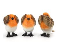 Irayin Robin Decoracion Figuras, Robin Decoración Salon, No Ver No Escuchar No Digas, Regalo Pájaro para Mujer, Pájaro Decoracion Casa para Salón, Patio, Escritorio, Oficina