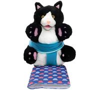 IRCKONCI Marioneta De Lucha De Gato Karate Kitty con Manga for Brazo, Guante De Lucha for Juego De Gato, Juguete Interactivo for Mascotas, for Niños Y Juegos Familiares(Blue)