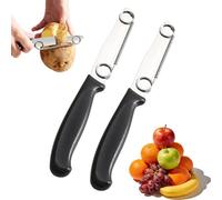 IRCKONCI Pack De 2 Cuchillos De Corte Rápido, Pelador De Verduras Multifuncional 3 En 1, Cuchillo Giovanni, Con Resorte Ajustable, for Pepino, Zanahoria, Patata