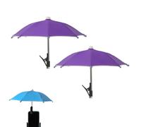 IRCKONCI Paraguas De Teléfono for Sol, Protección UV, Protector Solar Ajustable for Teléfono con Clip, for Filmar, Mirar Y Acampar Al Aire Libre(Purple)