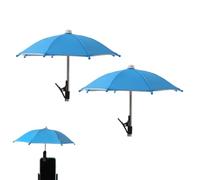 IRCKONCI Paraguas De Teléfono for Sol, Protección UV, Protector Solar Ajustable for Teléfono con Clip, for Filmar, Mirar Y Acampar Al Aire Libre(Blue)