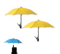 IRCKONCI Paraguas De Teléfono for Sol, Protección UV, Protector Solar Ajustable for Teléfono con Clip, for Filmar, Mirar Y Acampar Al Aire Libre(Yellow)