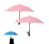 IRCKONCI Paraguas De Teléfono for Sol, Protección UV, Protector Solar Ajustable for Teléfono con Clip, for Filmar, Mirar Y Acampar Al Aire Libre(Pink)