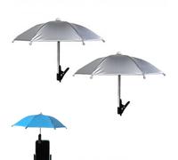 IRCKONCI Paraguas De Teléfono for Sol, Protección UV, Protector Solar Ajustable for Teléfono con Clip, for Filmar, Mirar Y Acampar Al Aire Libre(Silver)
