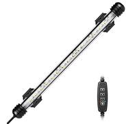 IREENUO LED Luce Acquario, Lampada Sommergibile Acquario con Timer, Iluminación Subacuática para Tanques de 30-50 cm