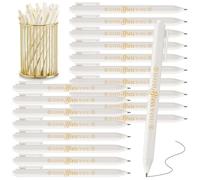 Ireer 36 bolígrafos de baby shower con texto en inglés "God Bless You", bolígrafos cristianos retráctiles de tinta negra, bolígrafos religiosos para bautizo, baby shower, recuerdos para invitados,