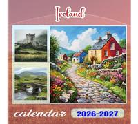 Ireland Calendar 2026-2027: 18 Month Planner To Keep You On Track from Sep 2026 to Dec 2027,Square 8.5 x 8.5 Inches Gift For Organizing & Planning