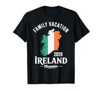 Ireland Family Vacation 2026 Matching Group Trip Flag Map Camiseta