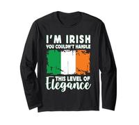 Ireland Flag Proud Elegant Irish Boyfriend Girlfriend Manga Larga