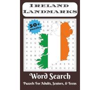 Ireland Landmarks Word Search Puzzle Book: Word Searches with Easy to Read Print about Ireland Travel, Tourism, Adventure and More | 6x9 inches, 110 ... Gift for Vacations, Holidays, and Free Times