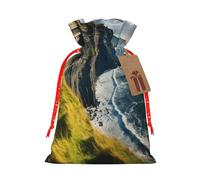 Ireland Outdoors - Bolsa de regalo con cordón con estampado de Clare The Cliffs, bolsas reutilizables, recuerdos de fiesta, boda, festival, cumpleaños