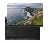 Ireland Outdoors County Clare The Cliffs - Funda tipo cartera de piel sintética para pasaporte, libro de pasaporte para viajes imprescindibles