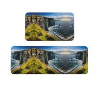 Ireland Outdoors County Clare The Cliffs Print Home Office Use Kitchen Floor Mat 2 Sets Antideslizante Acolchado Standing Set Impermeable