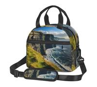 Ireland Outdoors County Clare The Cliffs Print Versátil Almacenamiento Conveniente Transporte Bolsa de almuerzo aislada Reutilizable Adultos Estudiantes