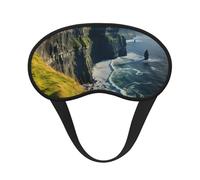 Ireland Outdoors - Máscara de ojos para dormir con estampado de Clare The Cliffs para hombres y mujeres, 100% opaca, cubierta suave, luz fuerte, adecuada para viajes, yoga, siesta