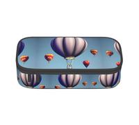 Ireland Sunset Seascape - Estuche de tela Oxford de gran capacidad, organizador de papelería, bolsa portátil con cremallera, Globo de aire caliente 2, Talla única