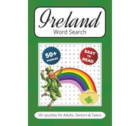 Ireland Word Search Book: Puzzle Book With Easy to Read Print about the Luck of the Irish | 6x9 inches 110 pages | 50+ Puzzles… Gift for Vacations, Holidays, Travel Games