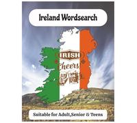 Ireland Word Search Puzzle Book for Adults: 50+ Ireland-Themed Word Search Puzzles | Large Print 8.5×11 Word Search Book for Adults & Seniors ... & Landmarks for Relaxation & Brain Fitness