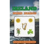 Ireland Word Search Puzzle Book: Word searches with easy to read print about Ireland, Dublin, and more │ 6x9 inches, 110 pages │ 50+ puzzles … gift ... and free times (JC Northern Publishing)