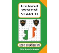 Ireland Word Search: Word searches with easy to read print about Ireland, Culture, Villages, and more | 6x9 inches, 110 pages | 50+ puzzles… Gift for vacations, holidays and free times