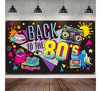 Irenare Back to The 80's Party Banner telón de Fondo para decoración de Fondo de fotografía, 73 x 43 x 0.04 Pulgadas