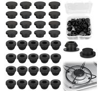 Irenwarl 36 PIEZAS Tapones de Goma, 5mm de Sellado de Silicona con Cierre de Click, Tapones de Silicona, Tapones de Sellado de Silicona Sólidos, Juego de Tapones de Protección Compatible con Dometic