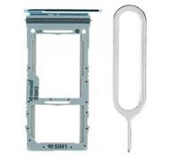 iReplaceParts - Bandeja SIM de repuesto compatible con Samsung Galaxy S20 / S20+ / S20 Ultra Dual Sim Holder Slot Junta de goma con herramienta eyector de bandeja SIM (azul nube)