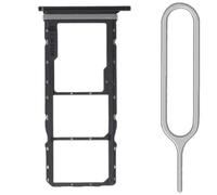 iReplaceParts - Bandeja SIM de repuesto con ranura de doble ranura de goma con bandeja SIM para Samsung Galaxy A05s (SM-A057) (negro)