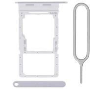 iReplaceParts - Bandeja SIM de repuesto con ranura de doble ranura de goma con bandeja SIM para Samsung Galaxy A16 4G SM-A165F (plateado)