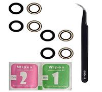 iReplaceParts - Juego de dos lentes de cámara para iPhone 14 Plus (6.7 pulgadas), kit de repuesto para lente de cámara trasera con pinzas ESD-15 y paquete de toallitas húmedas y secas