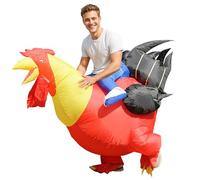 IRETG Disfraz inflable de gallina de gallina para fiestas, Halloween, Navidad, cosplay, talla adulta