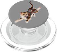 Irezumi Gato Gatito Tatuaje Flash PopSockets PopGrip para MagSafe