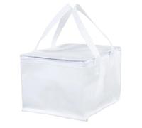 IRFHDCX Bolsa Termica Porta Alimentos Bolsa aislante reutilizable, soporte de almacenamiento térmico, almuerzo pícnic al aire libre for frío y calor, 1 ud(White 260x260x200mm)