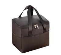IRFHDCX Bolsa Termica Porta Alimentos Bolsa de picnic Aislamiento térmico Gran capacidad Almuerzo Almacenamiento alimentos Tela Oxford Bolsas impermeables(Black)