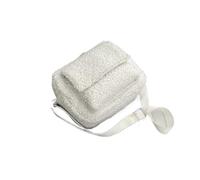 IRFHDCX Bolso De Felpa Bolso bandolera de mujer tejido felpa, pequeño y esponjoso, for invierno(White)