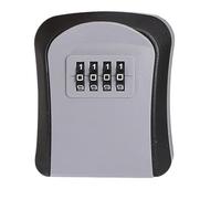 IRFHDCX Cajetin Llaves con Codigo Caja de Seguridad con Llave plástico for Exteriores, código contraseña 4 dígitos, sin, for el hogar, Caja Almacenamiento Secreta(Gray)