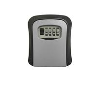 IRFHDCX Cajetin Llaves con Codigo Caja de Seguridad Secreta for Llaves con Montaje en Pared, Organizador combinación 4 dígitos, contraseña, código, sin Llave, Caja for casa(Gray)