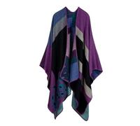 IRFHDCX Chal Grueso de Invierno for Mujer, Capa, Ponchos de Talla Grande, Bloque a Cuadros, suéter Abierto por Delante, Bufanda de Lana, Abrigo, Trajes de Vacaciones(9)