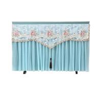 IRFHDCX Funda Antipolvo Para Tv No quita la cubierta del televisor cuando se enciende Cubierta de TV no extraíble antipolvo Conjunto colgante bordado con encaje(Color05 blue,95 x Height60cm)
