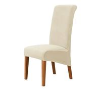 IRFHDCX Fundas Sillas De Comedor Funda for Silla con Respaldo de Trineo, Funda for sofá Comedor, for, Fundas Ajustables for Asiento Escritorio Cocina(Beige,White)