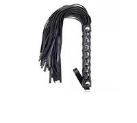 IRFHDCX Fusta Caballo Látigo de Caballo Antideslizante, Fusta Cuero PU, borlas Cortas, Mango, enseñanza Ecuestre