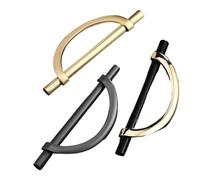 IRFHDCX Tiradores Armarios Manija de armario aparador, cocina, tiradores puertas lujo, cajones, muebles(Pearl Grey 128mm)