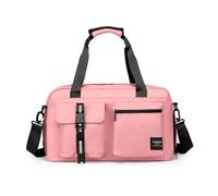IRFKR Bolsa de deporte grande para mujer, bolsa de deporte para zapatos secos y húmedos, bolsillo de un solo hombro, cruzada, natación, yoga, gimnasio, mochila de viaje, Pink, Talla única, Artesano