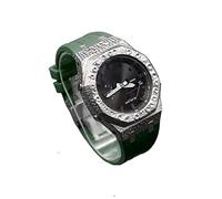 IRFKR Casioak Mod Kit - Carcasa de metal para reloj GA2100 Hammer Correa de goma + funda para GA2110 cubierta de acero inoxidable, talla única, Agate