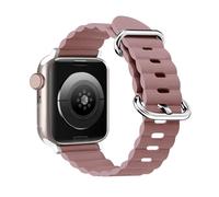 IRFKR Correa de cuero Ocean para Apple Watch Band 44mm 45mm 40mm 38mm 42mm S10 46MM 42MM Ultra 49mm Pulsera Correa IWatch Series 7 SE 8 5 3 Correas de reloj(Pink,42/44/45/49mm)